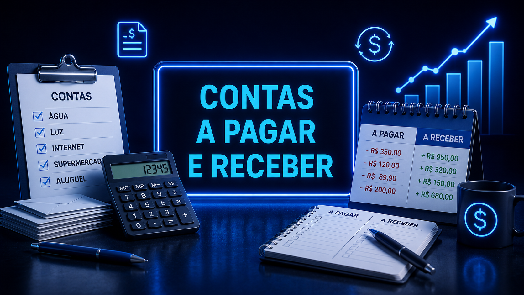 Como organizar contas a pagar e receber